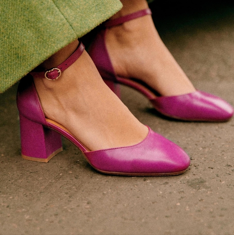 Sézane Emmeline Babies in Smooth Magenta